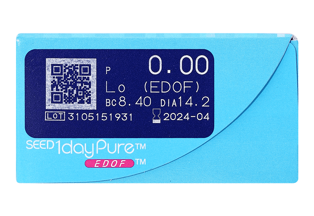 ワンデーピュア EDOF(2箱セット) レンズデータ